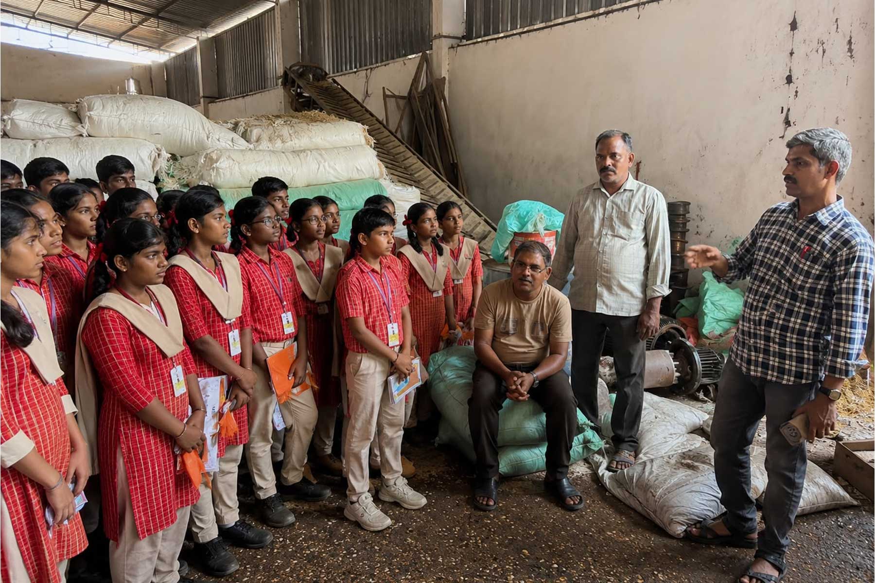 Educational Field Trip to a Cashew Nut Shell Oil Manufacturing Unit