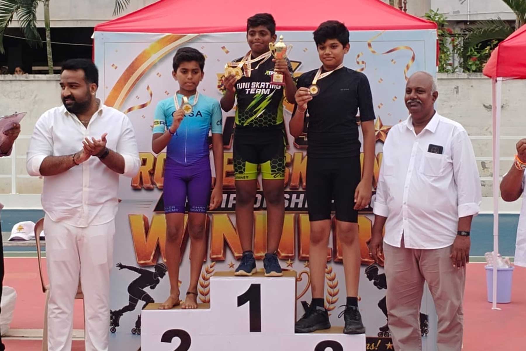 G. Ruthwik Clinches Two Gold Medals at Chase Roller Skating Championship 2026