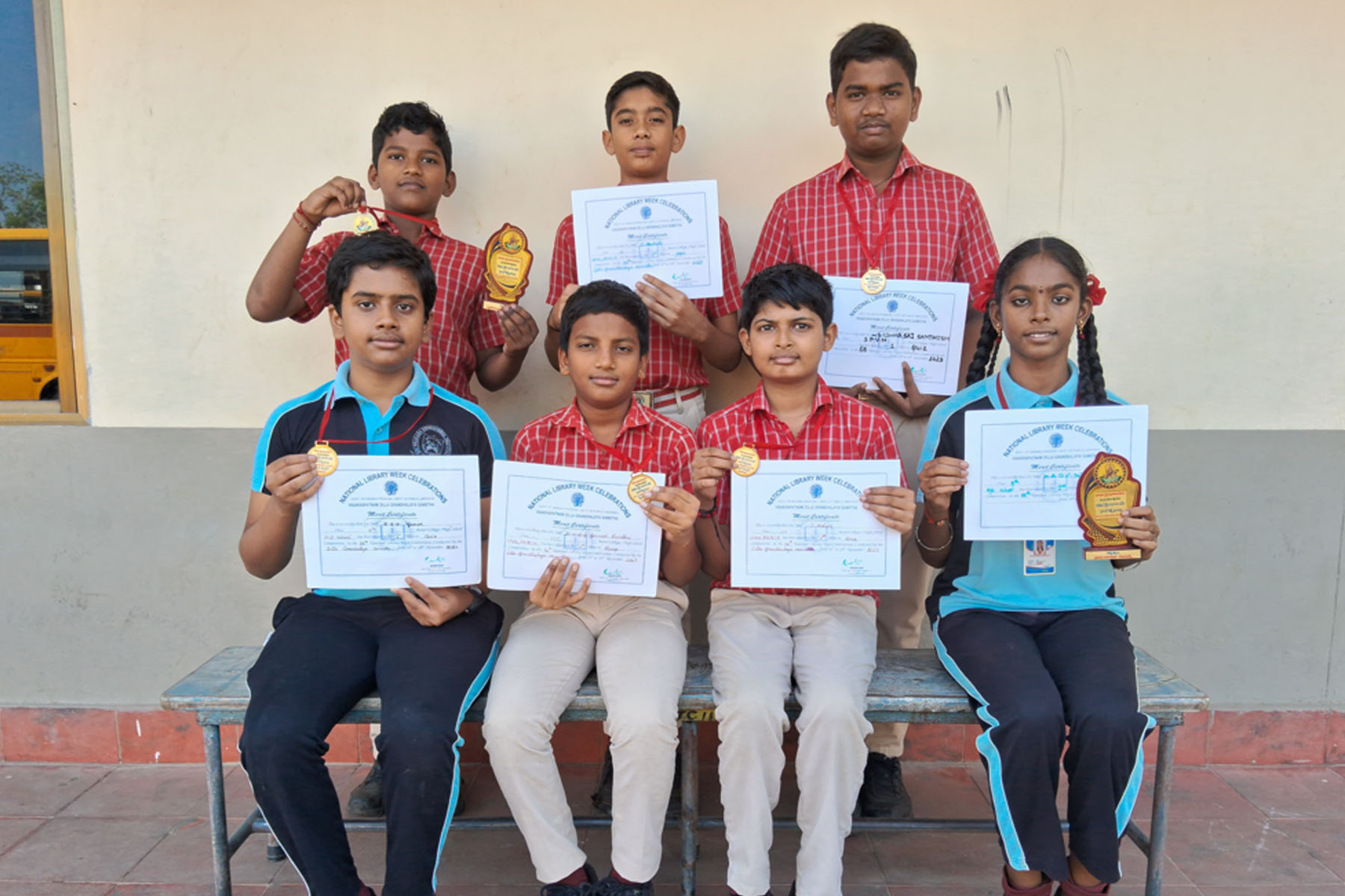 Triumphant Sri Prakashites at the 56th National Library Week Celebrations
