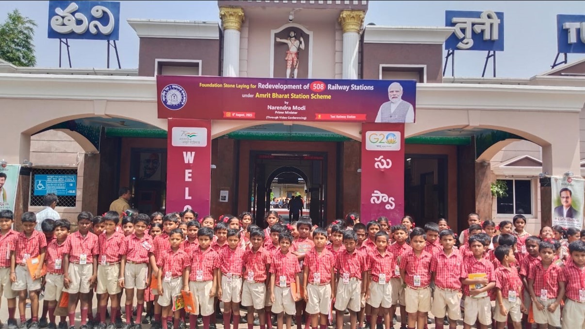 Exploring Railway station- A joyful learning
