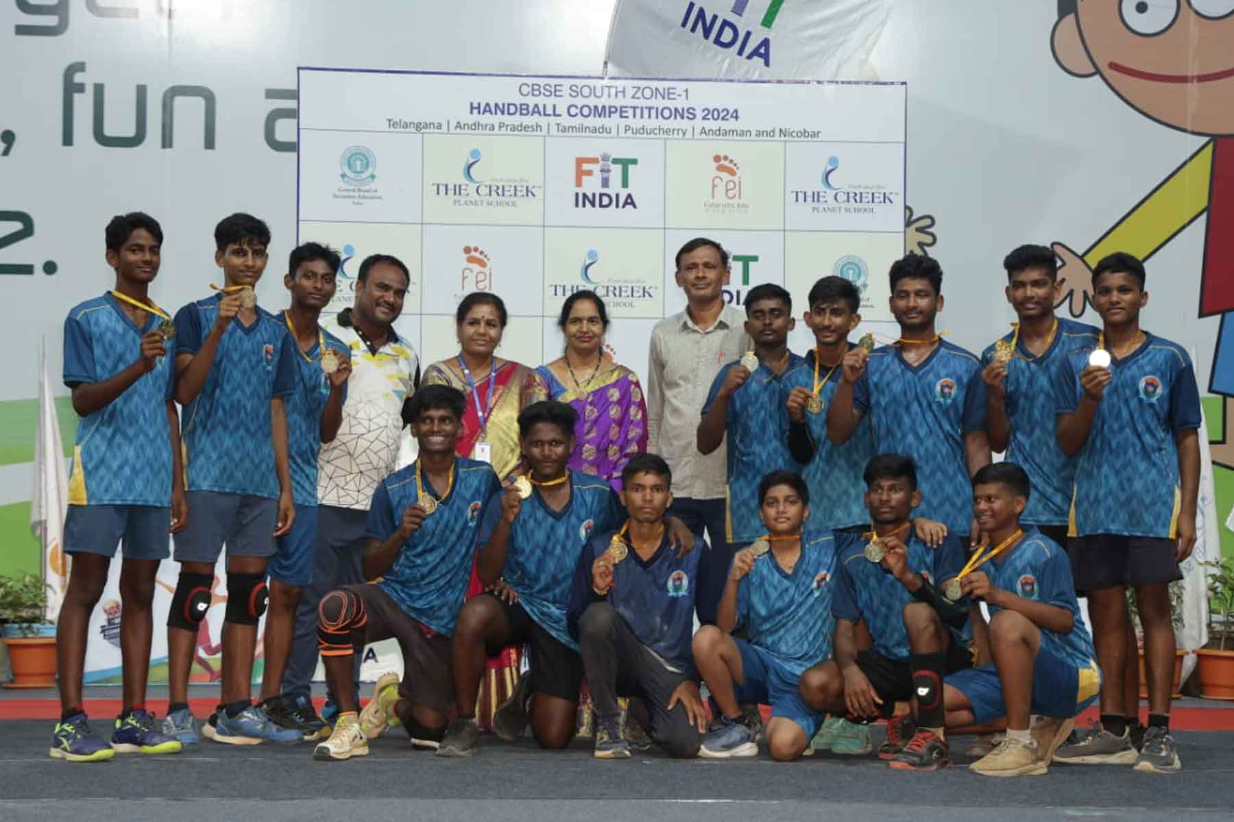 CBSE South Zone Handball Champions 2024!