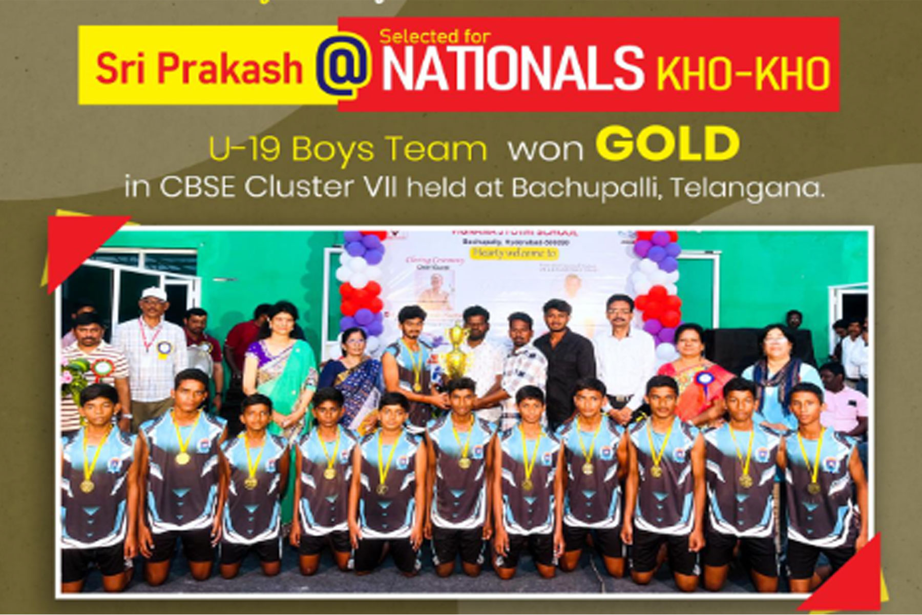 Talent Fiesta: Prakashites steal the show @ CBSE Cluster-VII kho kho competitions