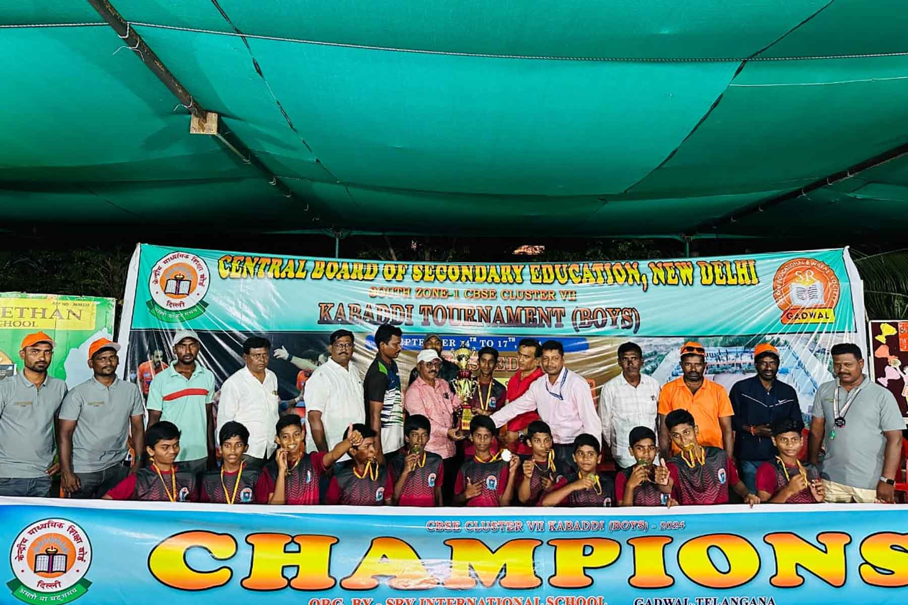 Sri Prakash Schools Shine at CBSE Cluster-7 Kabaddi Competitions