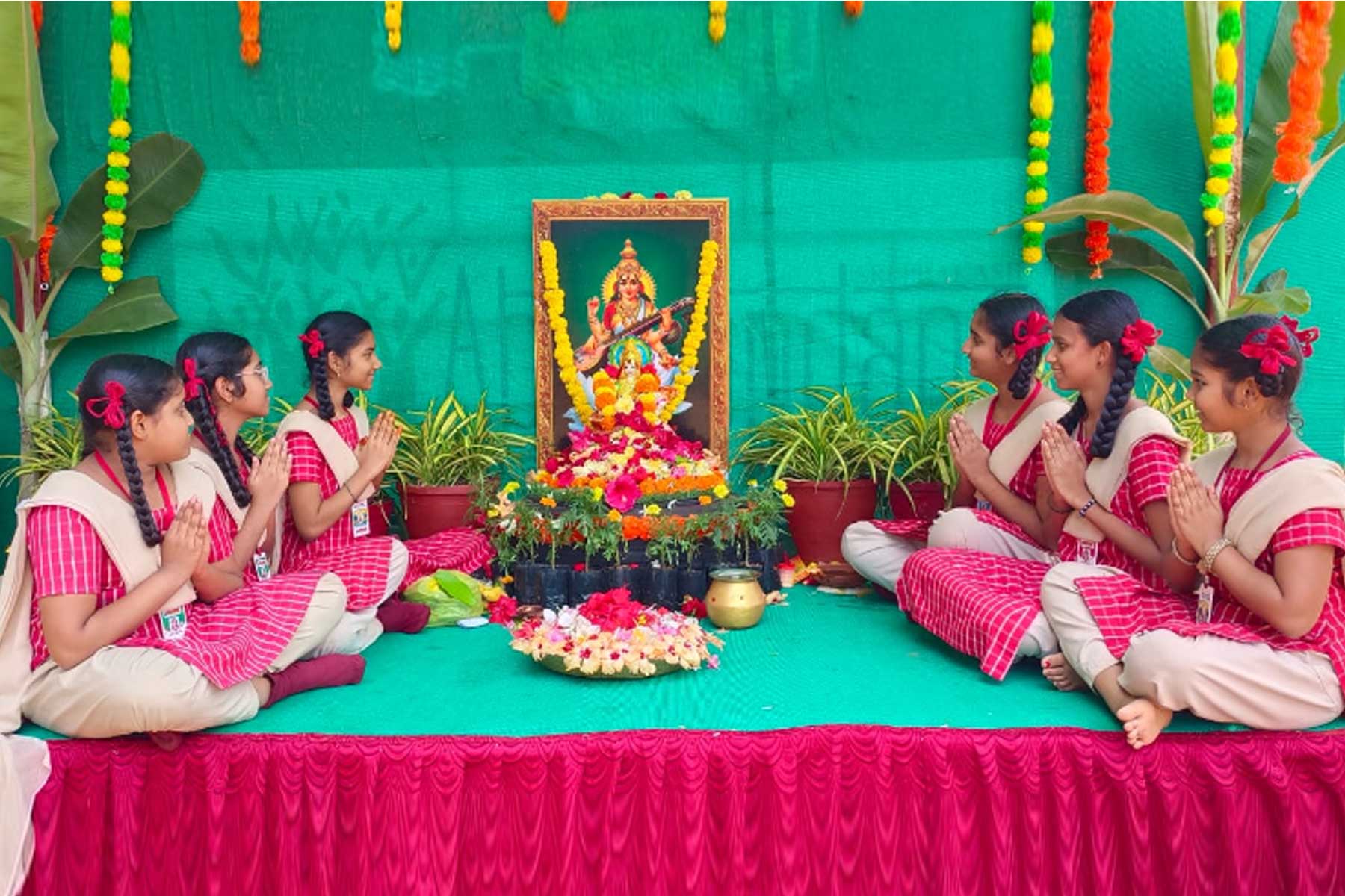 Vasantha Panchami Celebrations @ SPVN CBSE PAYAKARAOPETA