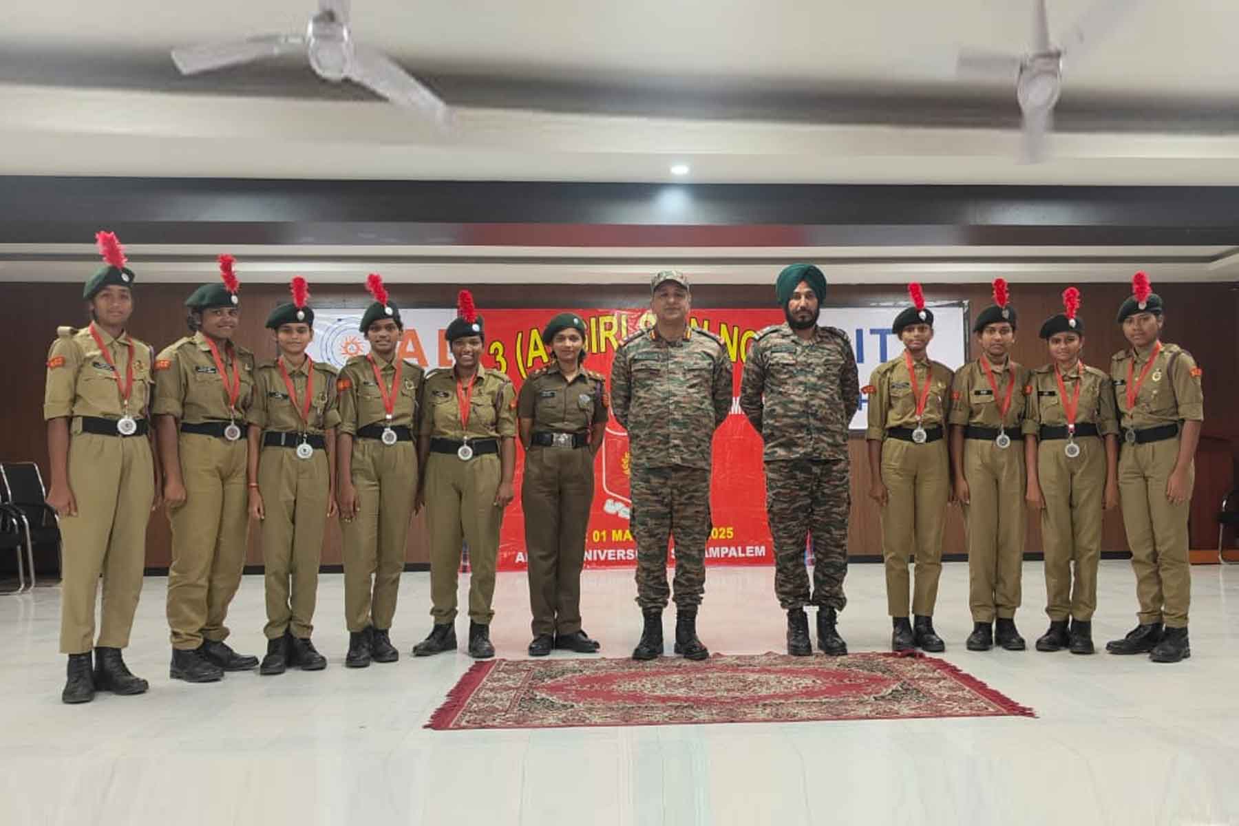 Sri Prakash Jr. College Students Shine at NCC Camp Competitions