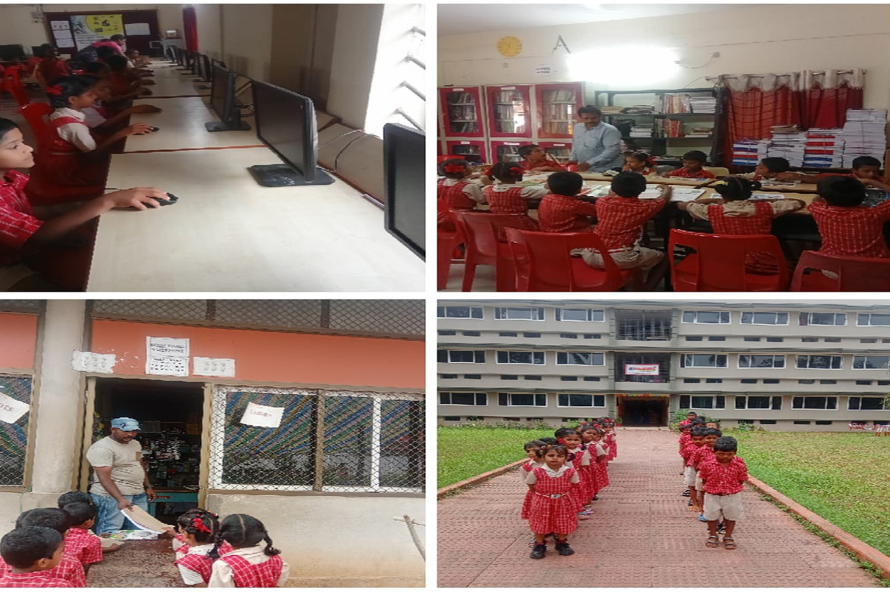 Identify different places in a school