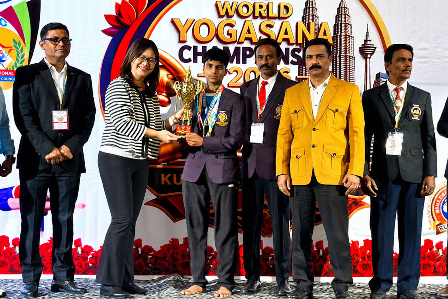 Sri Prakash Student Shines at World Yoga Championship
